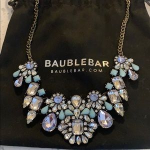 Turquoise and perrywinkle necklace from Baublebar